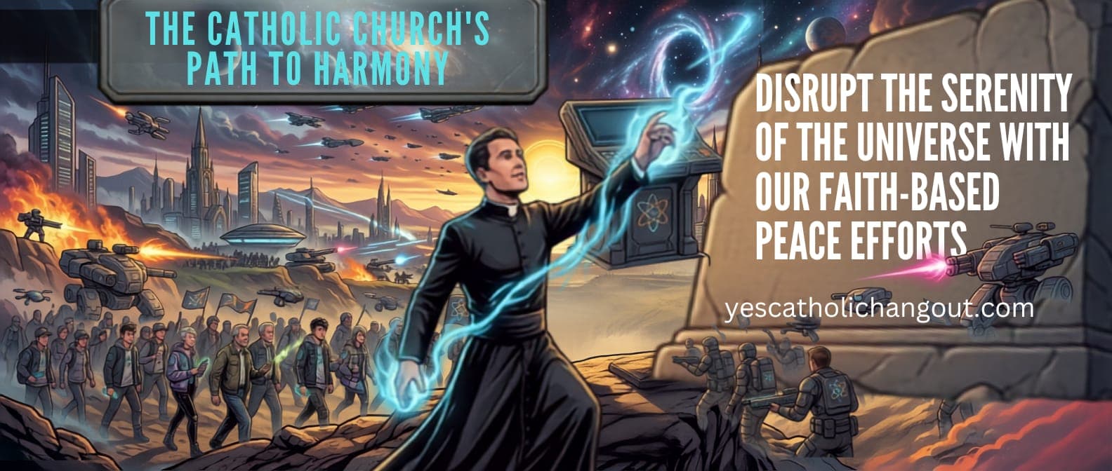 Disrupt the Serenity of the Cosmos with Peace, Not War