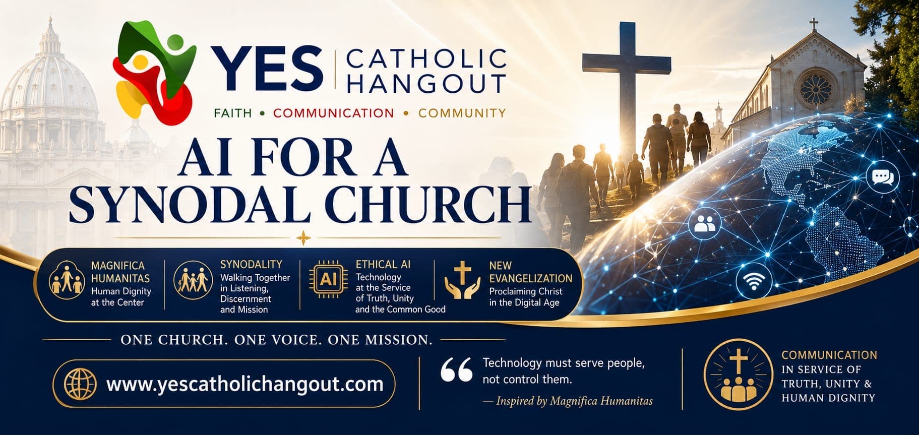 Artificial Intelligence for a Synodal Church: Practical Pathways to Magnifica Humanitas and the New Evangelization