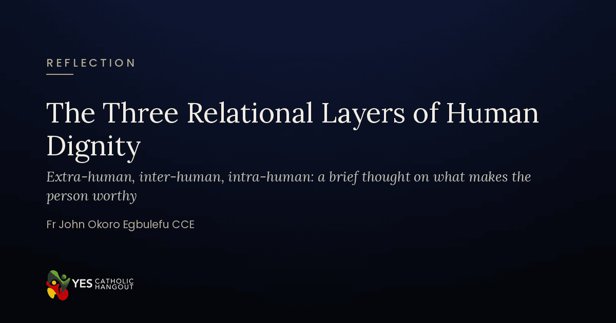 A brief Thought on Dignity in general and on the extra-human, inter-human and intra-human relational layers of the human dignity in particular