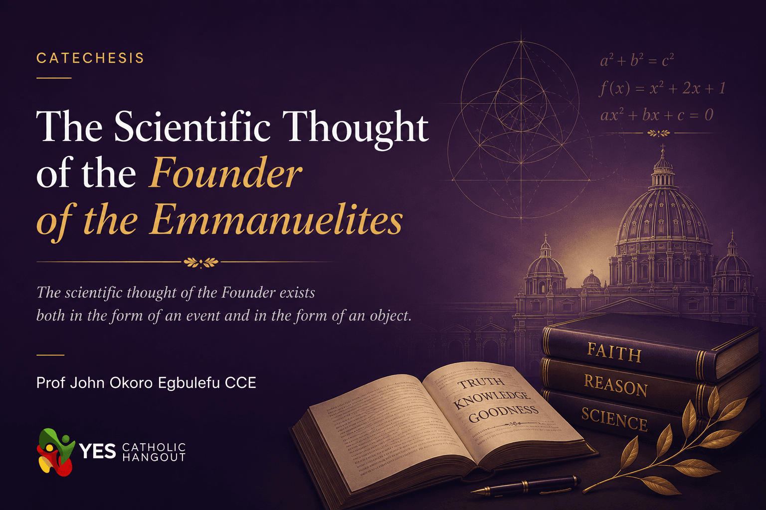 The Scientific thought of the Founder of the Emmanuelites